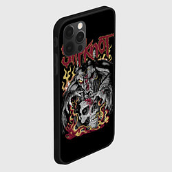 Чехол для iPhone 12 Pro Slipknot - злодей, цвет: 3D-черный — фото 2