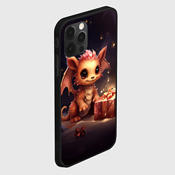 Чехол для iPhone 12 Pro Дракон фурия новогодье, цвет: 3D-черный — фото 2