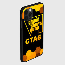 Чехол для iPhone 12 Pro GTA6 - gold gradient, цвет: 3D-черный — фото 2