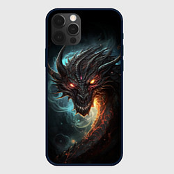 Чехол для iPhone 12 Pro Фэнтази дракон символ 2024, цвет: 3D-черный