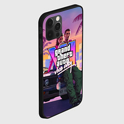 Чехол для iPhone 12 Pro Grand theft auto 6 Лусия и Джейсон, цвет: 3D-черный — фото 2