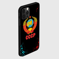 Чехол для iPhone 12 Pro Моя страна СССР краски, цвет: 3D-черный — фото 2