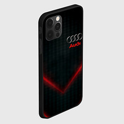 Чехол для iPhone 12 Pro Audi stripes neon, цвет: 3D-черный — фото 2