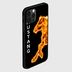 Чехол для iPhone 12 Pro Mustang fire, цвет: 3D-черный — фото 2