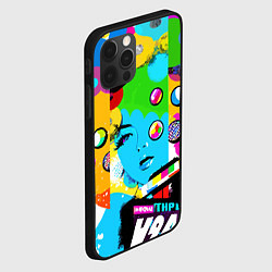 Чехол для iPhone 12 Pro Girls face - pop art, цвет: 3D-черный — фото 2