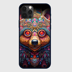 Чехол для iPhone 12 Pro Фэнтази медведь, цвет: 3D-черный