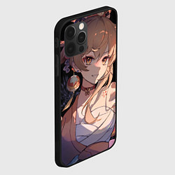 Чехол для iPhone 12 Pro Genshin Impact Yoimiya, цвет: 3D-черный — фото 2