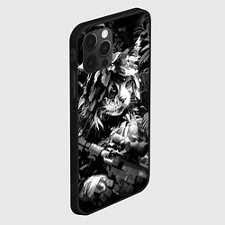 Чехол для iPhone 12 Pro Кот снайпер, цвет: 3D-черный — фото 2