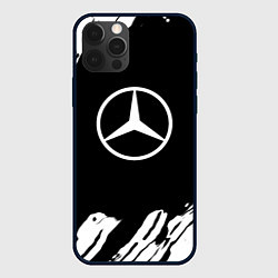 Чехол для iPhone 12 Pro Mercedes benz краски спорт, цвет: 3D-черный