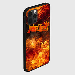 Чехол для iPhone 12 Pro Fire - Judas Priest, цвет: 3D-черный — фото 2