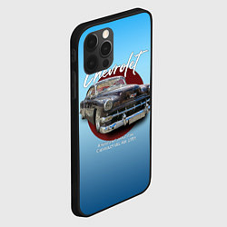 Чехол для iPhone 12 Pro Американский классический автомобиль Chevrolet Bel, цвет: 3D-черный — фото 2
