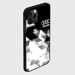 Чехол для iPhone 12 Pro AUDI geometry sport, цвет: 3D-черный — фото 2