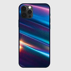 Чехол для iPhone 12 Pro Фантастические неоновые линии, цвет: 3D-черный