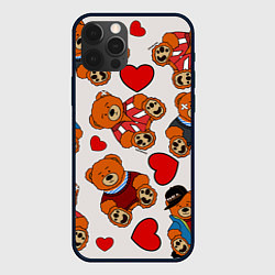 Чехол для iPhone 12 Pro Медведи - персонажи из Слово пацана, цвет: 3D-черный