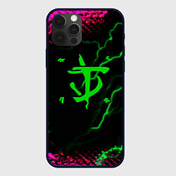 Чехол для iPhone 12 Pro Doom знак шторм молнии, цвет: 3D-черный