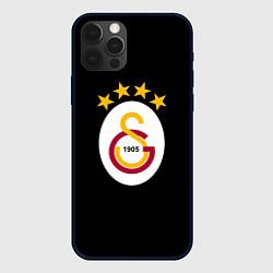 Чехол для iPhone 12 Pro Galatasaray logo fc, цвет: 3D-черный