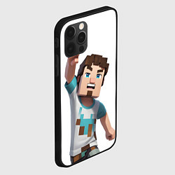 Чехол для iPhone 12 Pro Майнкрафт Стив с кулаком, цвет: 3D-черный — фото 2