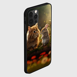 Чехол для iPhone 12 Pro Котик грызун, цвет: 3D-черный — фото 2