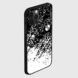Чехол для iPhone 12 Pro BMW краски текстура, цвет: 3D-черный — фото 2