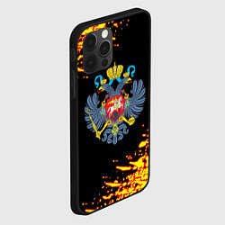 Чехол для iPhone 12 Pro Герб краски россия, цвет: 3D-черный — фото 2
