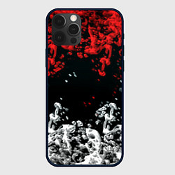 Чехол для iPhone 12 Pro Краски абстракция, цвет: 3D-черный