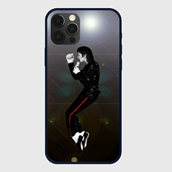 Чехол для iPhone 12 Pro Michael Jackson в прыжке, цвет: 3D-черный