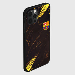 Чехол для iPhone 12 Pro Barcelona краски текстура, цвет: 3D-черный — фото 2