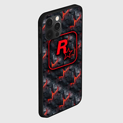 Чехол для iPhone 12 Pro Rockstar - glow rifts, цвет: 3D-черный — фото 2