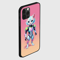 Чехол для iPhone 12 Pro Funny kitten - cyberpunk, цвет: 3D-черный — фото 2