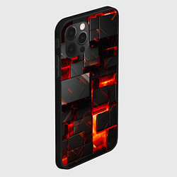 Чехол для iPhone 12 Pro Неоновые квадратики, цвет: 3D-черный — фото 2