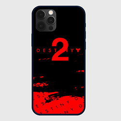 Чехол для iPhone 12 Pro Destiny 2 краски надписи, цвет: 3D-черный