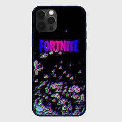 Чехол для iPhone 12 Pro Fortnite game glitch, цвет: 3D-черный