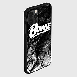 Чехол для iPhone 12 Pro David Bowie black graphite, цвет: 3D-черный — фото 2