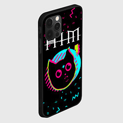 Чехол для iPhone 12 Pro HIM - rock star cat, цвет: 3D-черный — фото 2