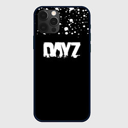 Чехол для iPhone 12 Pro DayZ крачки белые, цвет: 3D-черный