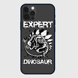 Чехол для iPhone 12 Pro Dinosaur expert, цвет: 3D-черный