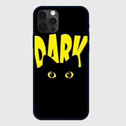 Чехол для iPhone 12 Pro Dark cat eyes - черный кот, цвет: 3D-черный