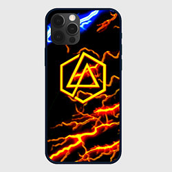 Чехол для iPhone 12 Pro Linkin park storm inside steel, цвет: 3D-черный