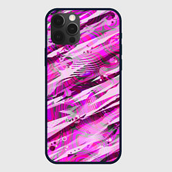 Чехол iPhone 12 Pro Розовые паттерны