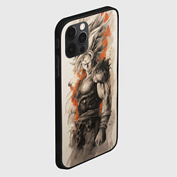 Чехол для iPhone 12 Pro Super Saiyan Goku, цвет: 3D-черный — фото 2