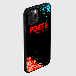 Чехол для iPhone 12 Pro Poets of the fall краски брызги, цвет: 3D-черный — фото 2