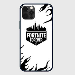 Чехол для iPhone 12 Pro Epic games fortnite fire, цвет: 3D-черный