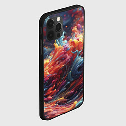 Чехол для iPhone 12 Pro Многоцветный дым, цвет: 3D-черный — фото 2