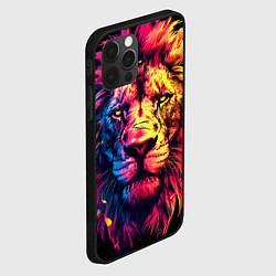 Чехол для iPhone 12 Pro Старый огненный лев, цвет: 3D-черный — фото 2