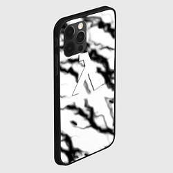 Чехол для iPhone 12 Pro Half life logo молнии, цвет: 3D-черный — фото 2