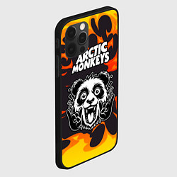 Чехол для iPhone 12 Pro Arctic Monkeys рок панда и огонь, цвет: 3D-черный — фото 2