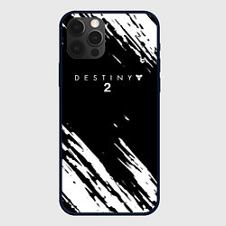 Чехол для iPhone 12 Pro Destiny краски чёрно белые, цвет: 3D-черный