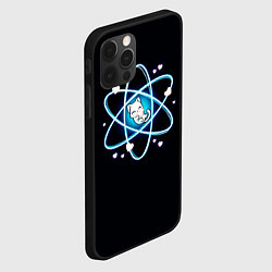 Чехол для iPhone 12 Pro Котик в атоме, цвет: 3D-черный — фото 2