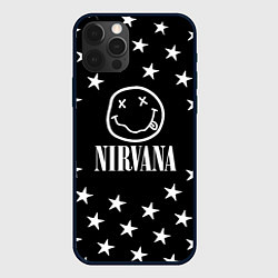 Чехол для iPhone 12 Pro Nirvana stars steel, цвет: 3D-черный