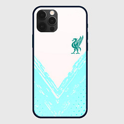 Чехол для iPhone 12 Pro Liverpool logo texture fc, цвет: 3D-черный
